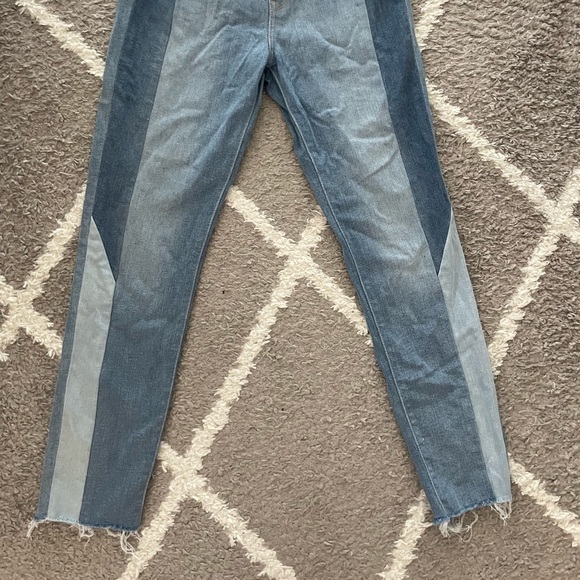 Levi’s High Rise Skinny jeans size 28 blue patchwork - Picture 4 of 4
